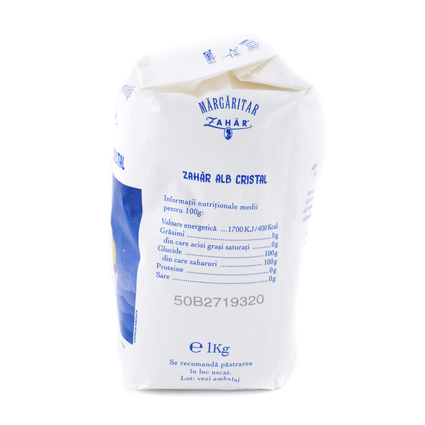 Zahar tos Margaritar Alb, 1Kg