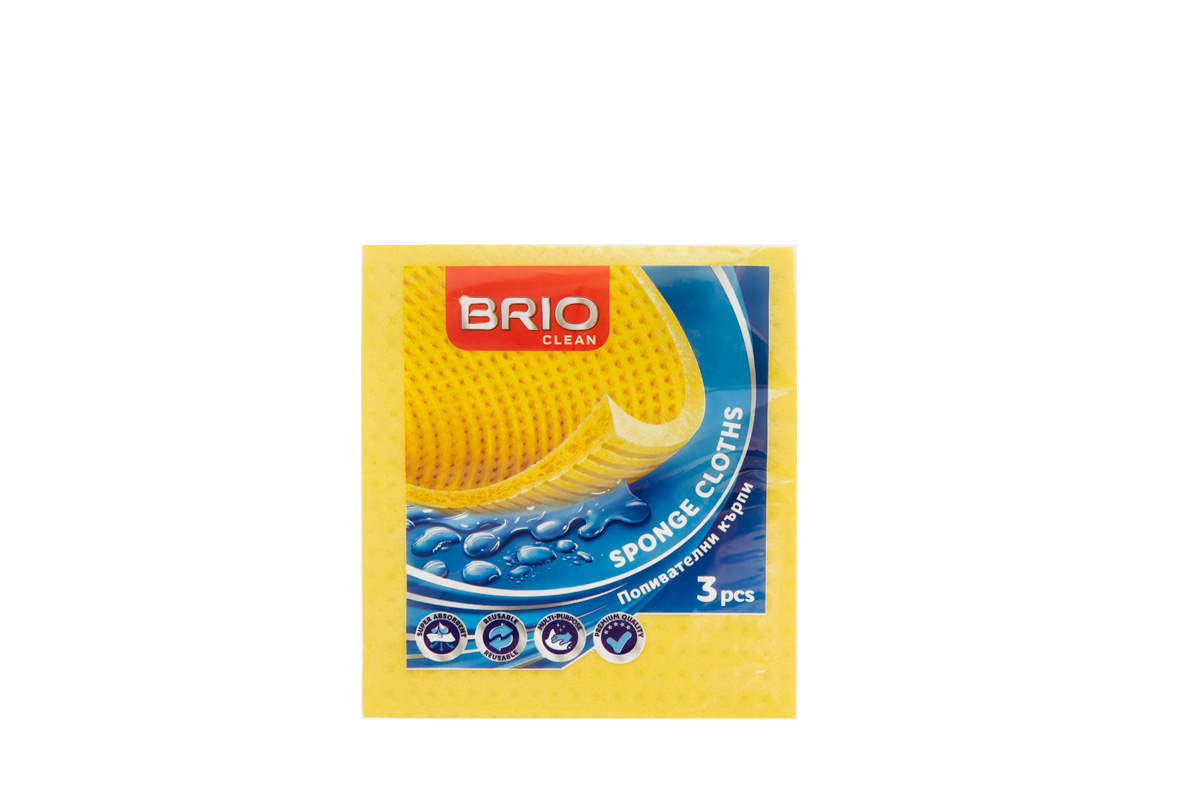 Set prosoape absorbante Brio, 3 bucati, 14x16 cm