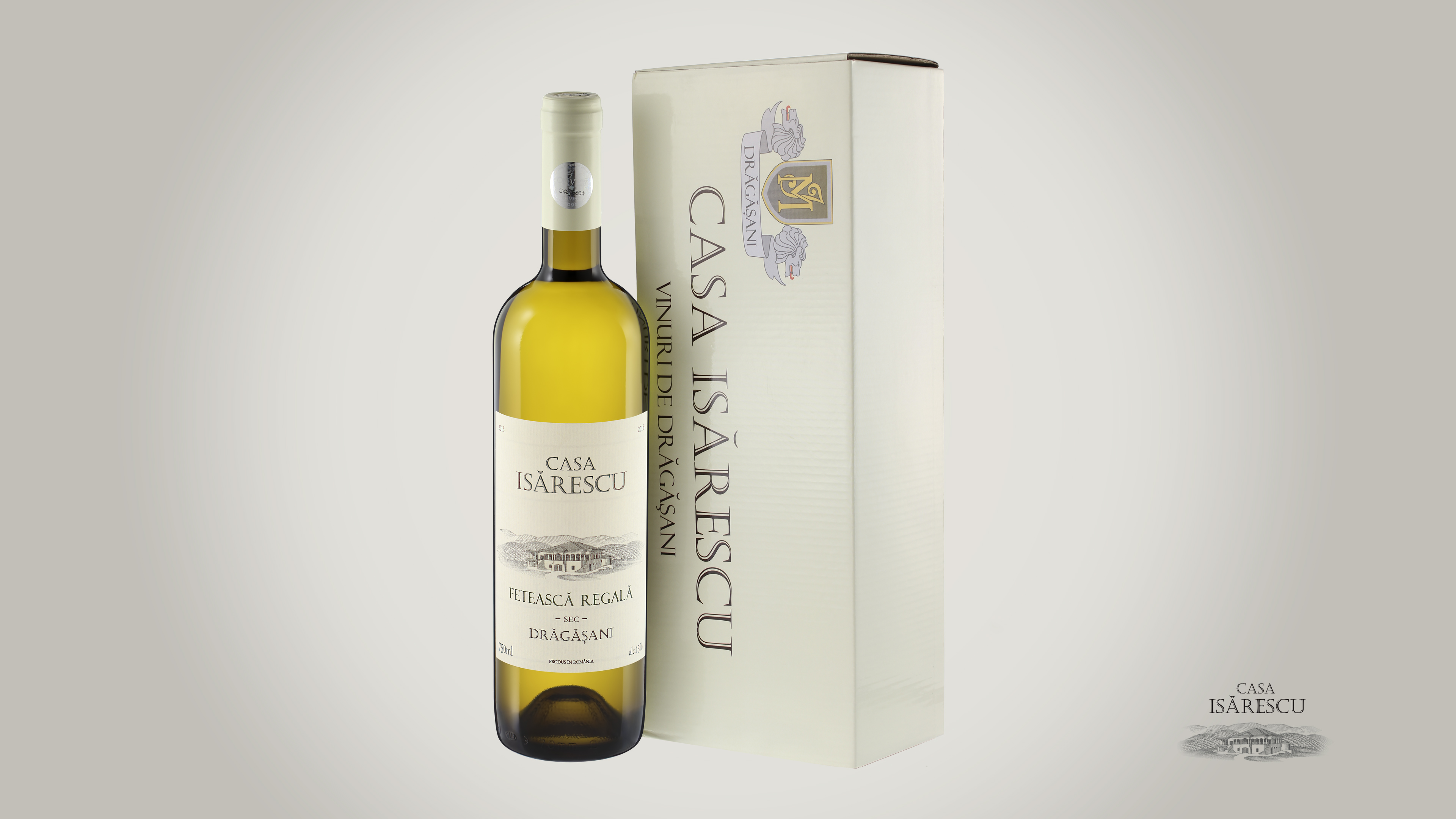 Vin alb Casa Isarescu Feteasca Regala sec 2016 13% - 750ml