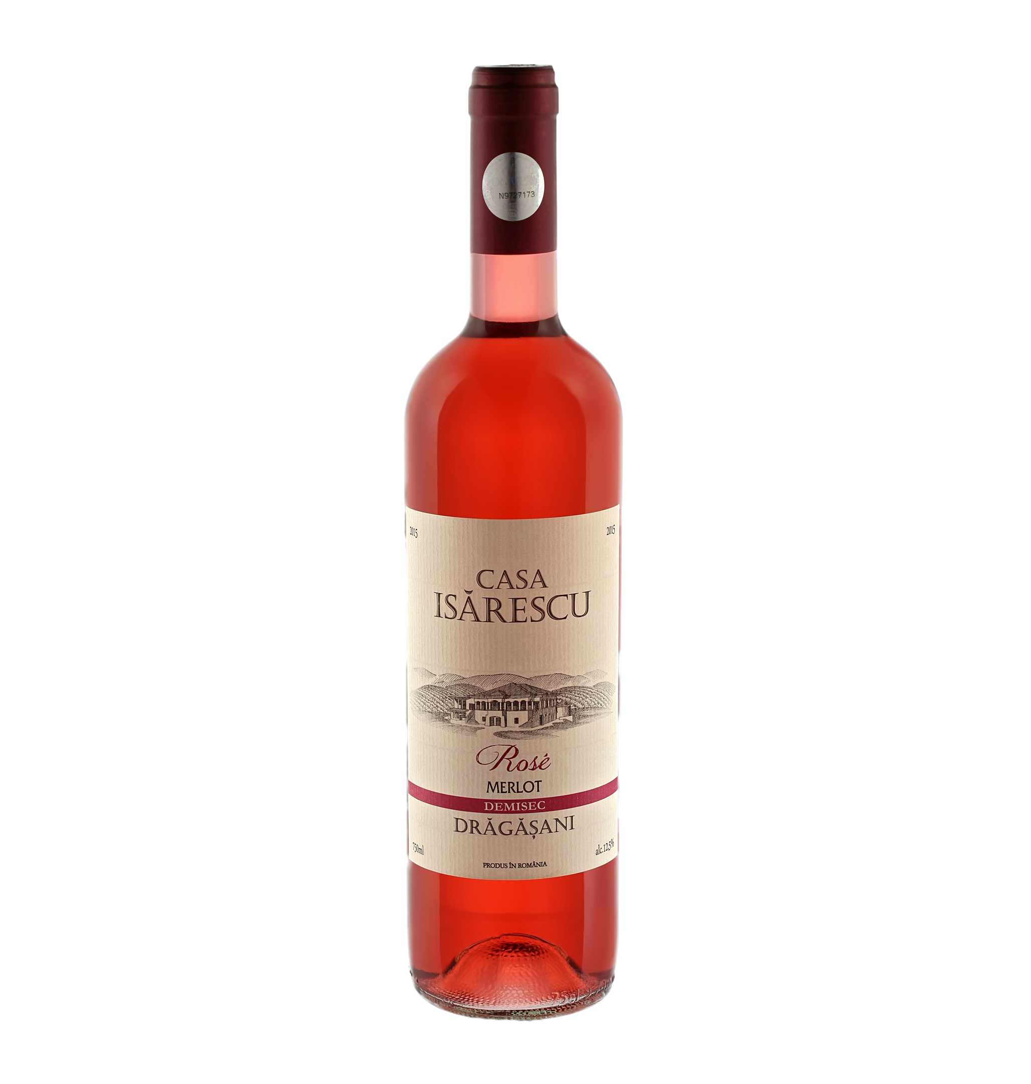 Vin rose Casa Isarescu Merlot Rose demisec 2016 13% -750ml