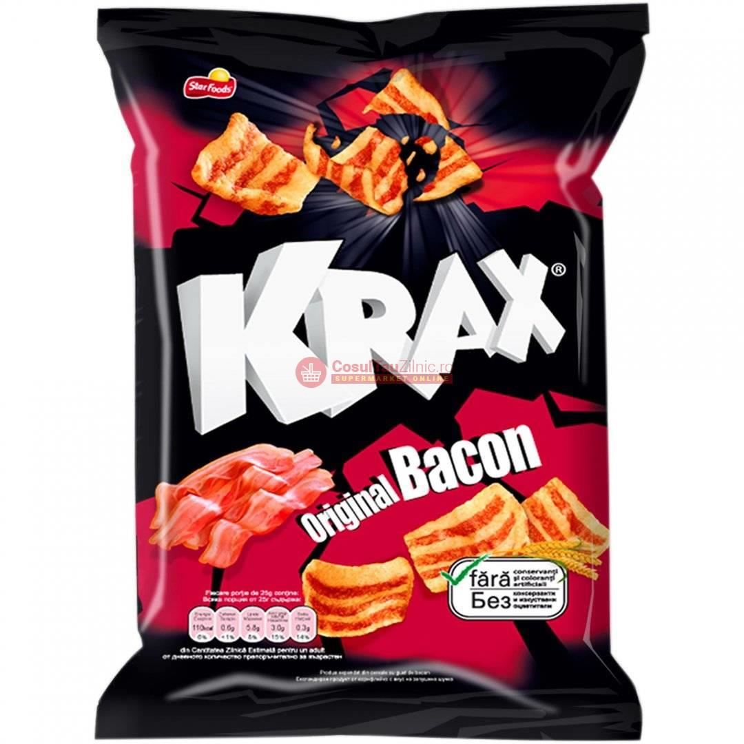 Snack sKrax gust de bacon 60g