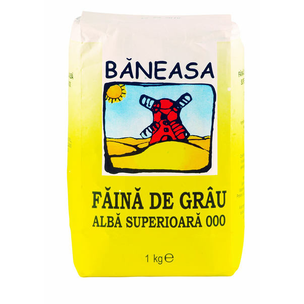 Faina de grau alba superioara Baneasa, tip 000, 1 kg