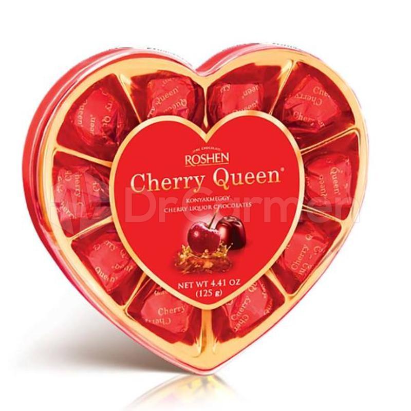 ROSHEN Praline Ciocolata cu Alcool Roshen Cherry Queen, 125 g