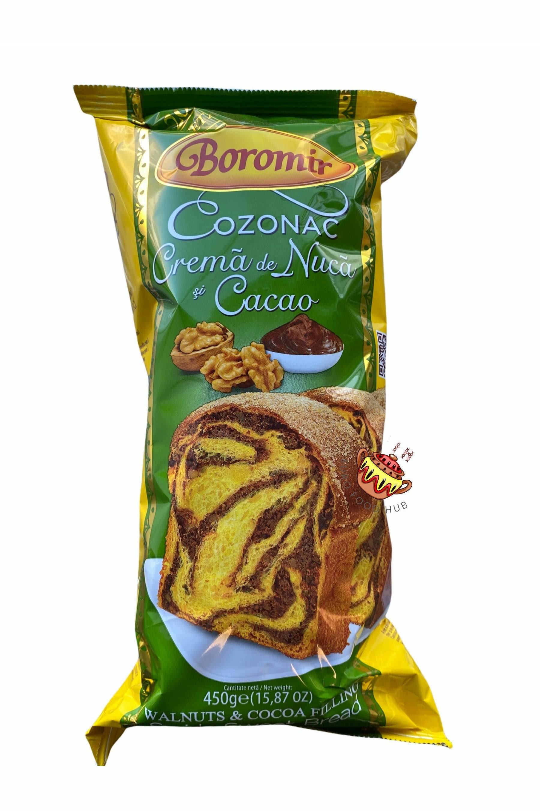 Cozonac Boromir, Crema de Nuca si Cacao, Cantitate 450 g