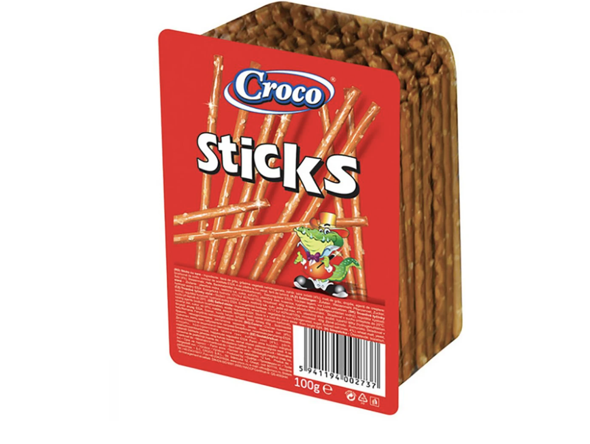 Sticks-uri cu sare Croco, 5x100 g