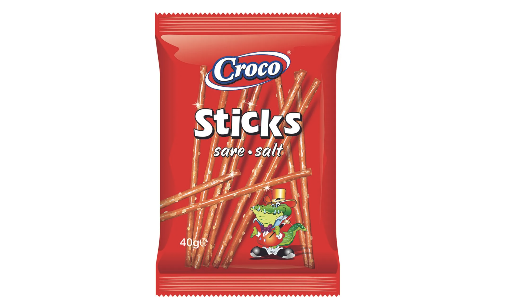 Sticksuri cu sare Croco, 10x40 g