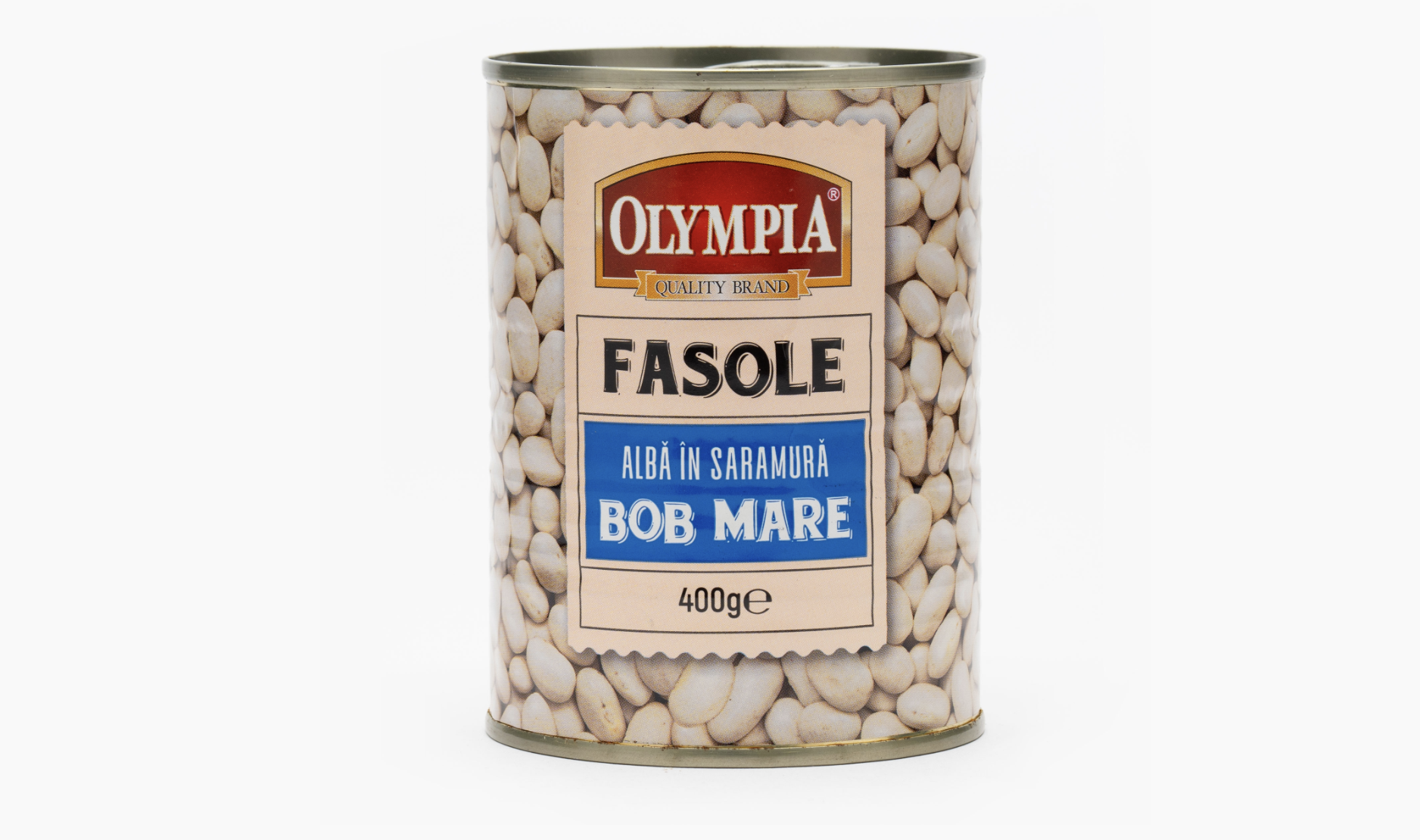 Fasole alba bob mare in saramura 400g