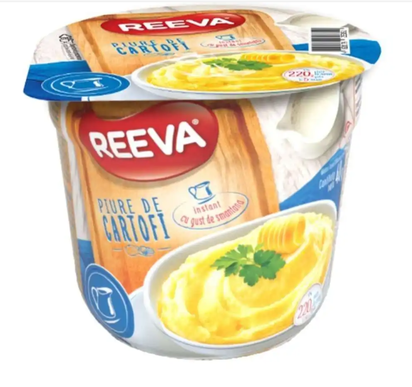 Piure de cartofi instant cu gust de smantana, Reeva, 40g