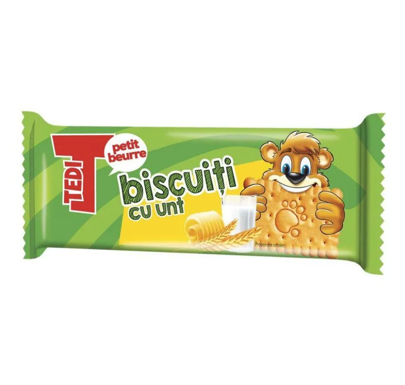 Biscuiti cu unt si vitamine, Tedy, 5 bucati, 250g