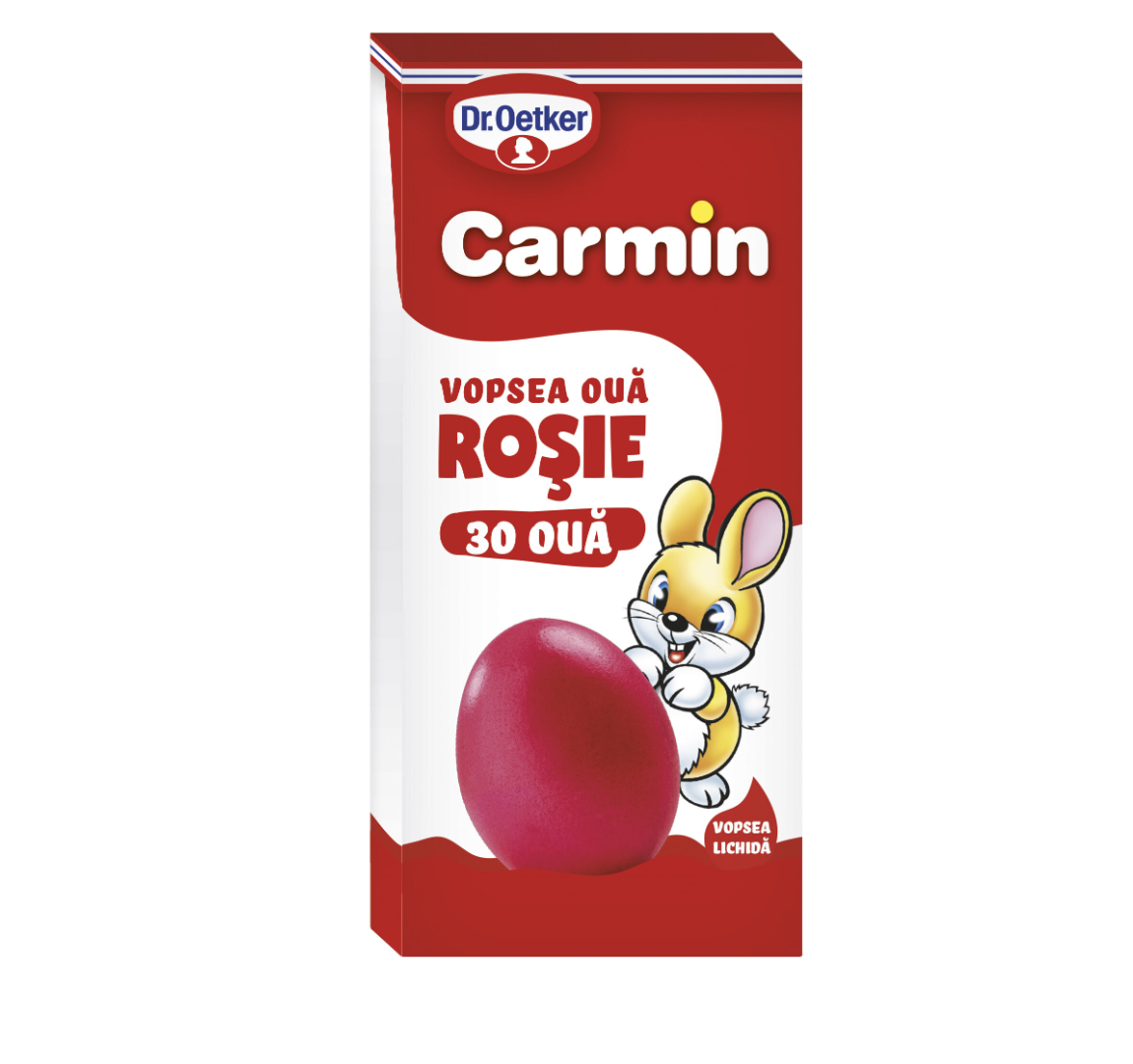 Vopsea lichida rosu Carmin pentru 30 oua 3x6 g