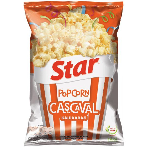 Star Popcorn pentru Microunde cu Gust de Cascaval 87g