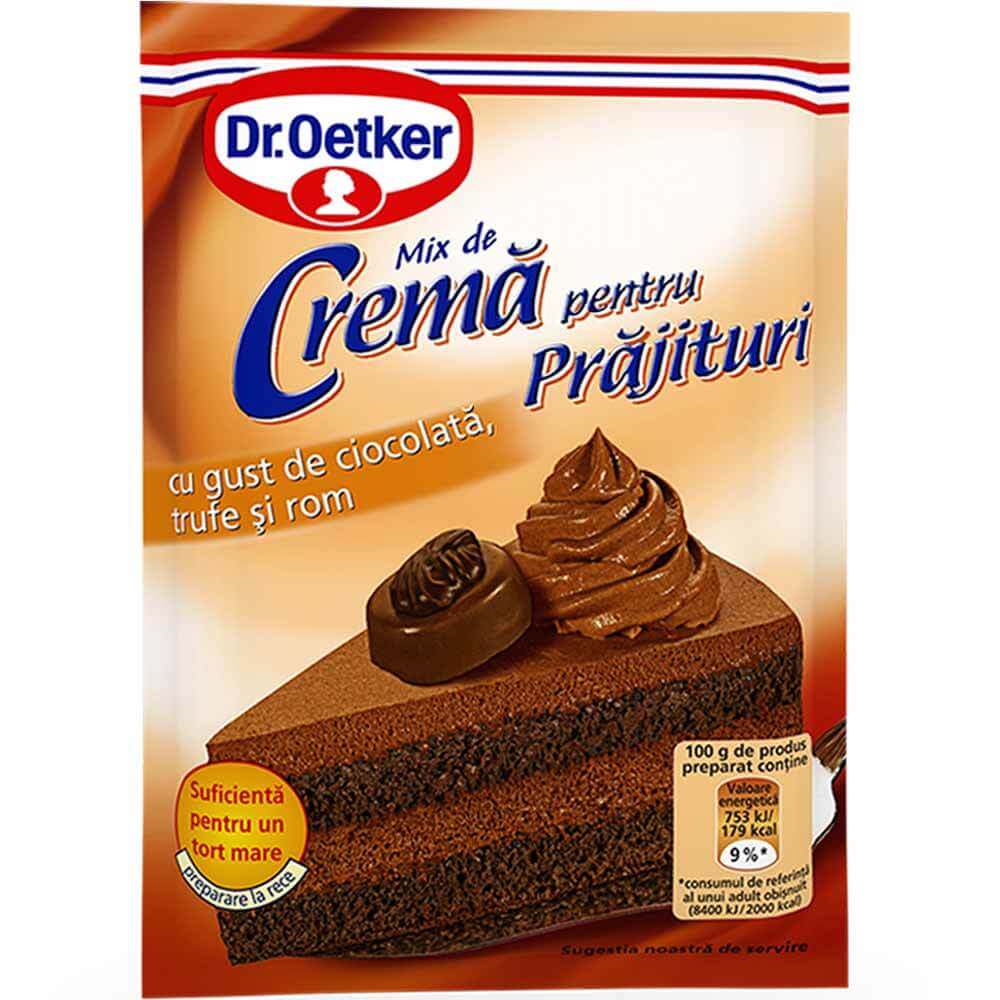 Praf Crema Prajitura cu Ciocolata, Trufe si Rom Dr. Oetker, 57 g