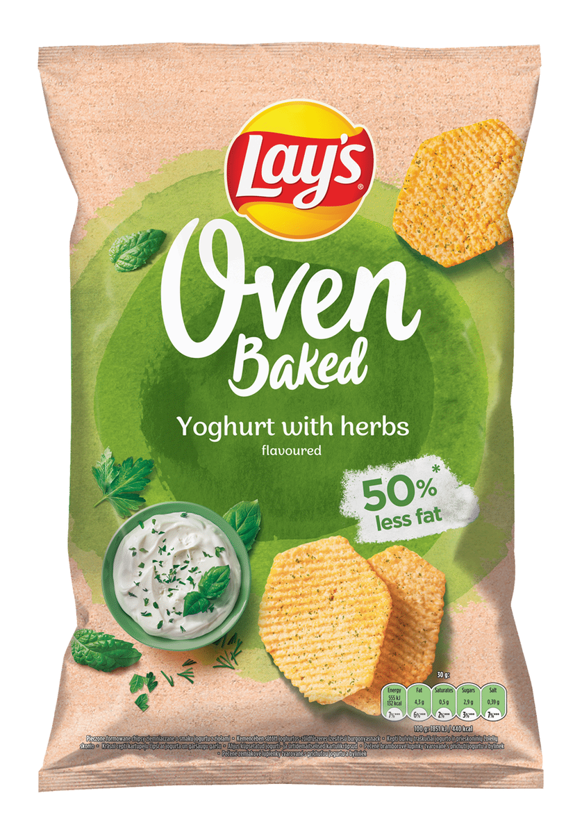 Lay's baked chips cu iaurt si ierburi aromatice 100g