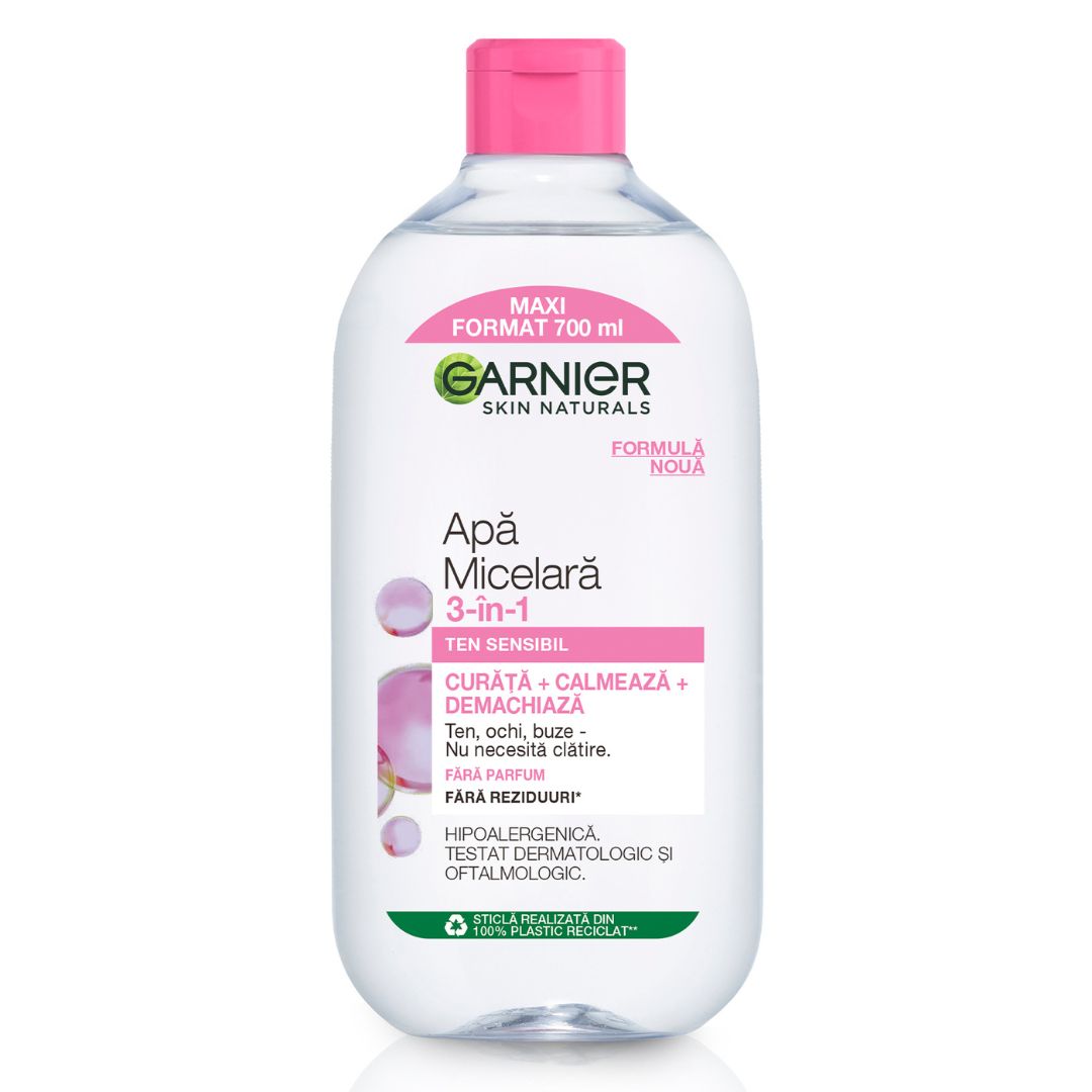 Apa micelara Garnier Skin Naturals pentru ten sensibil, 700 ml