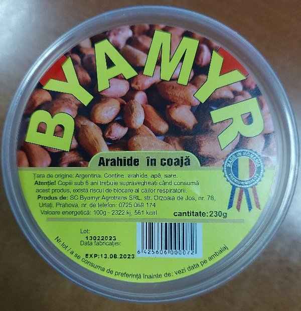 Arahide in coaja byamyr 230 gr