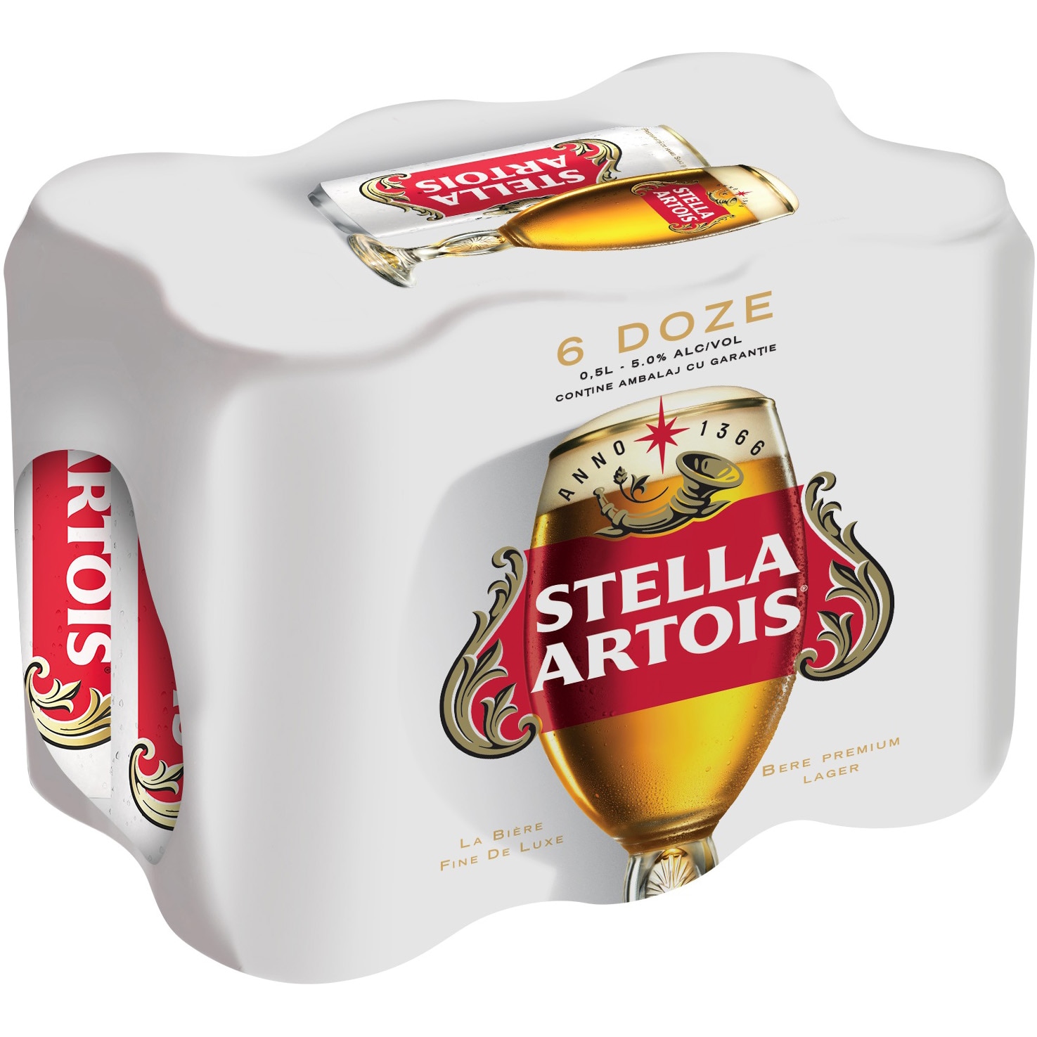 Bere Blonda Superioara Stella Artois, Doza, 0.5l