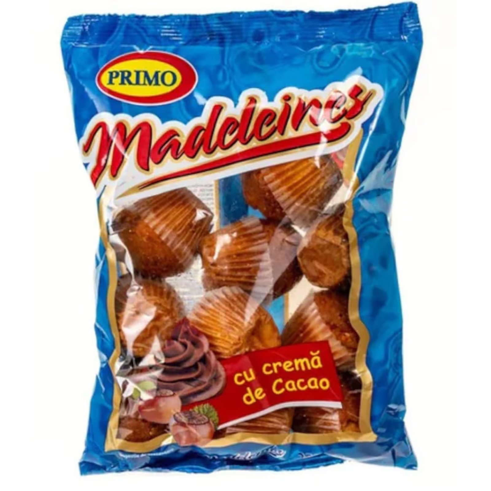 Briose cu crema de Cacao Madeleines, Primo, 250gr