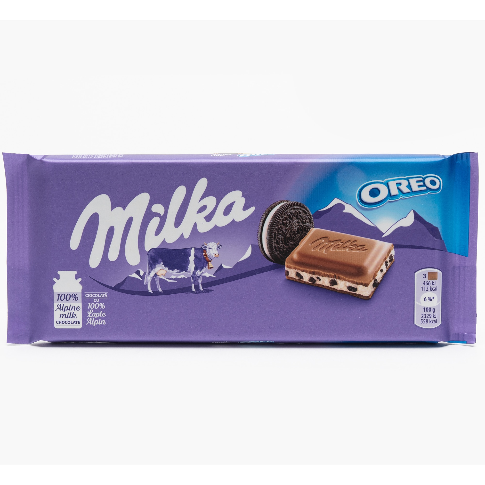 Ciocolata cu lapte umpluta cu crema si biscuiti Milka 100g