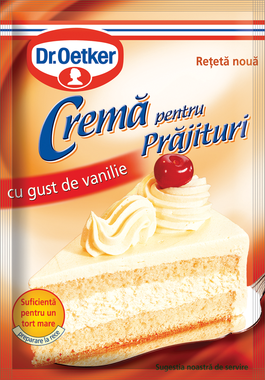 Crema pentru prajituri cu gust de vanilie Dr. Oetker, 50G