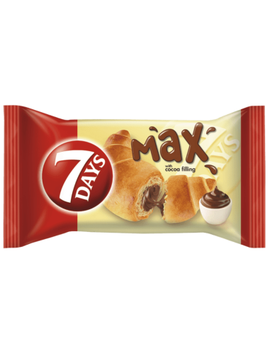 Croissant cu crema de cacao 7 Day's Max, 85g