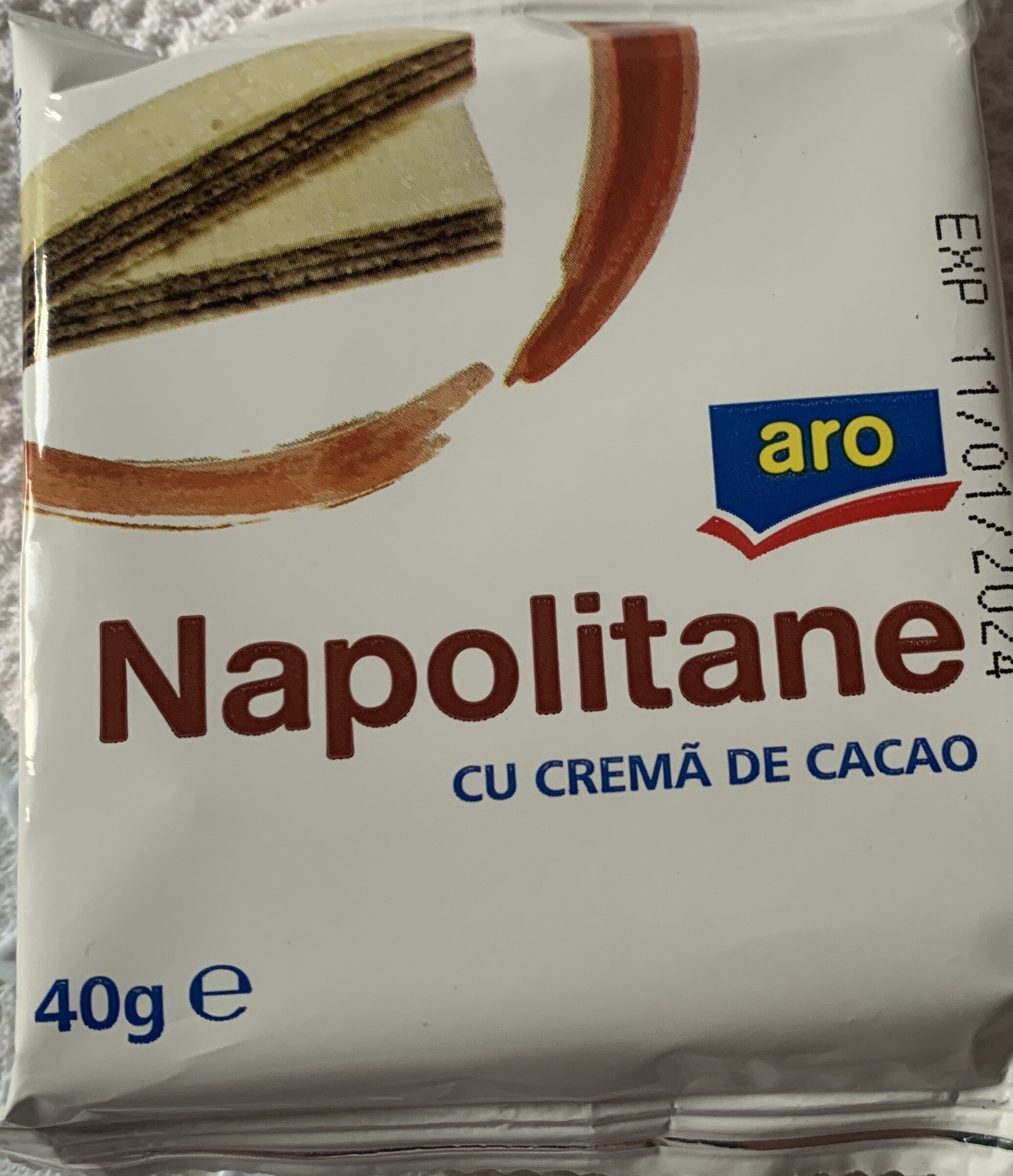 Napolitane cu crema de cacao