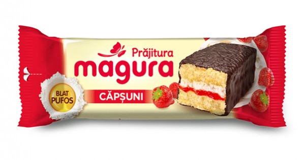 Prajitura cu crema de capsuni Magura 35g