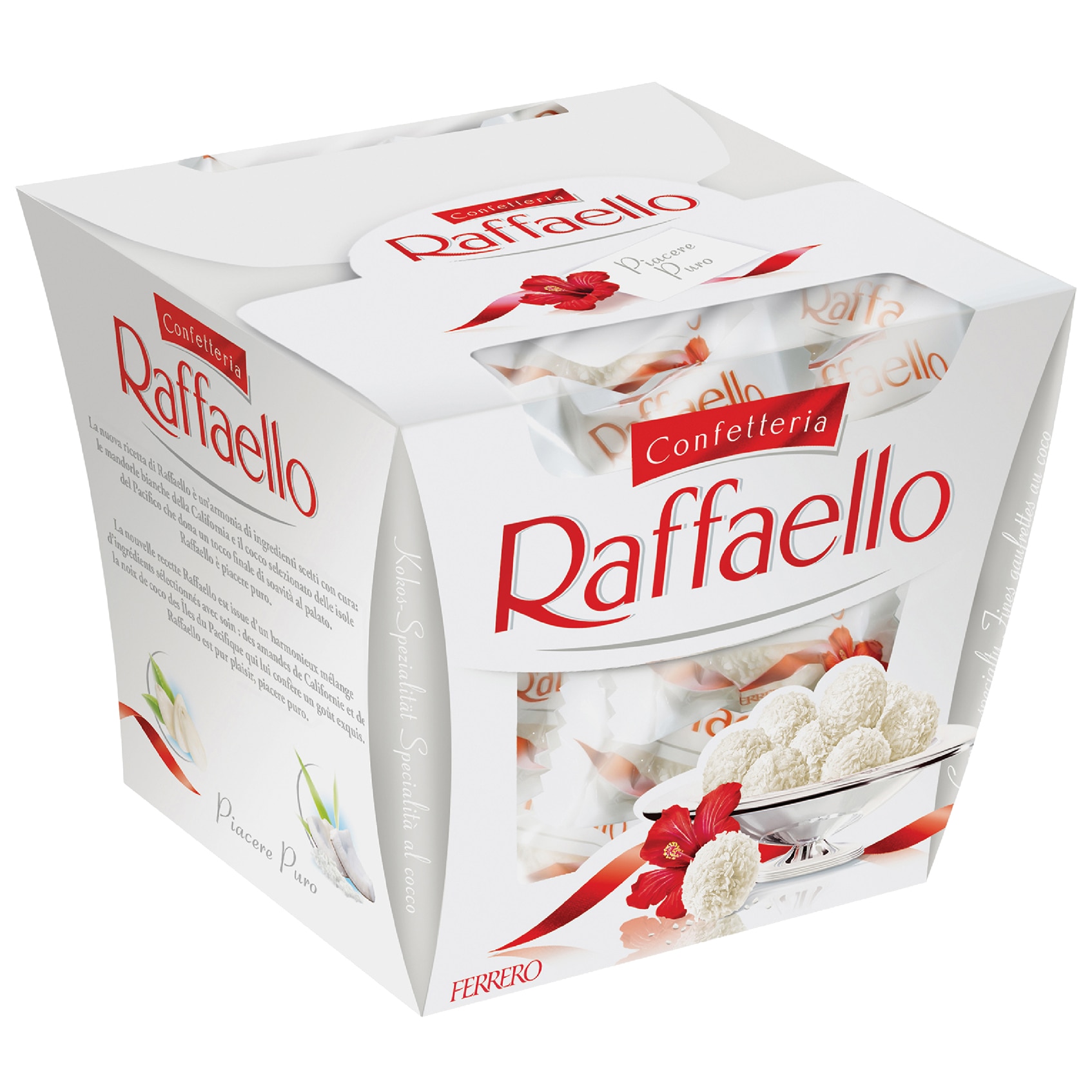 Praline crocante cu nuca de cocos si migdale Raffaello, 150g