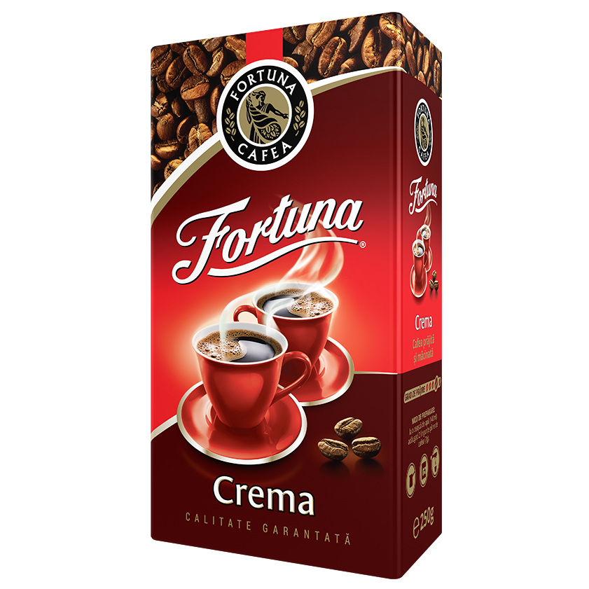 Cafea macinata fortuna crema, 250 gr