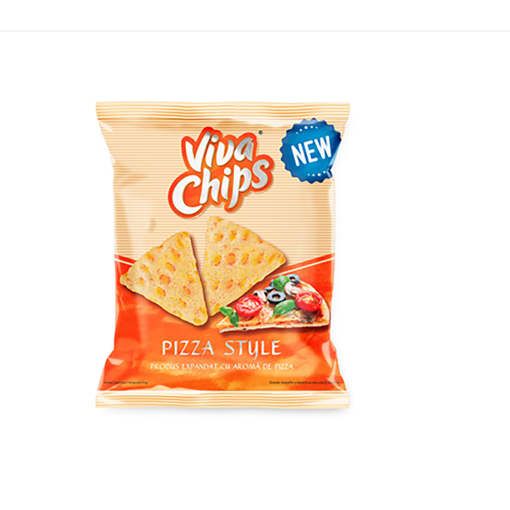 Chips din Cartofi cu Aroma de Pizza, 50 g, Viva