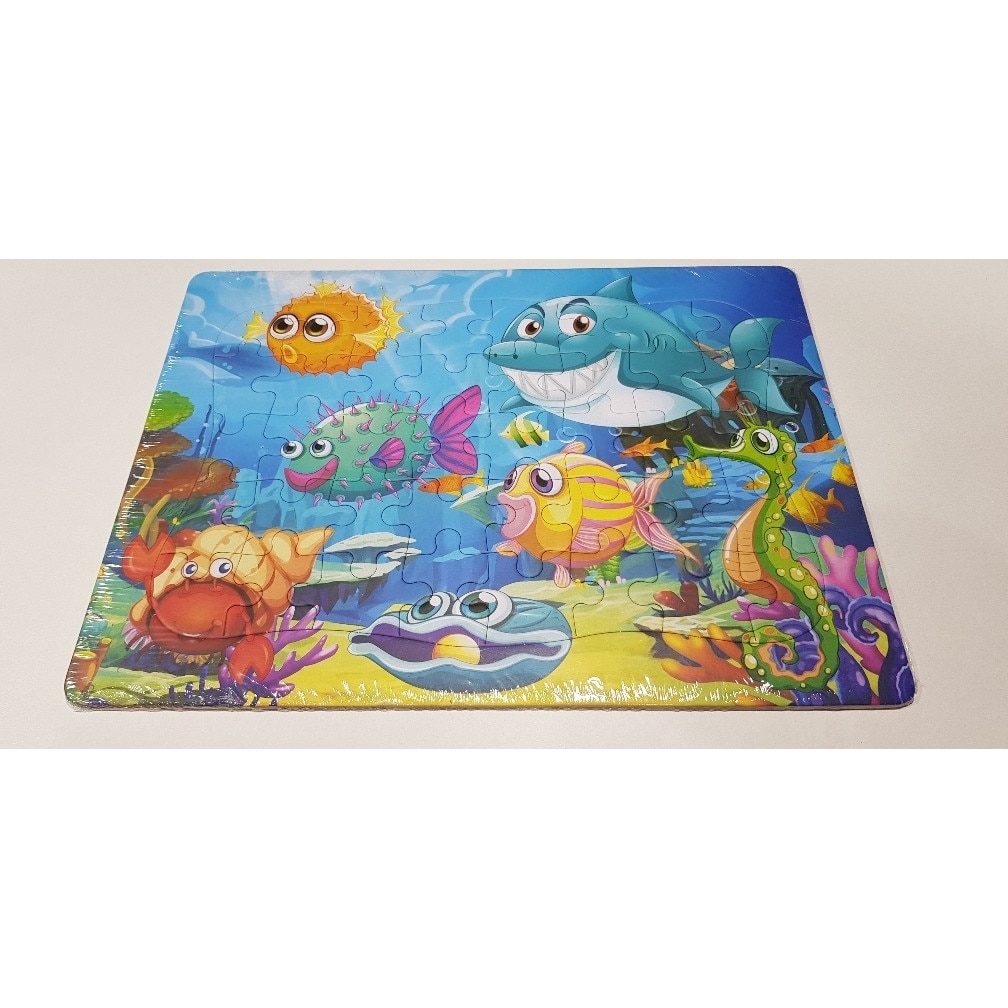 Puzzle cu 40 de piese, multicolor, cartonat, 20 x 28 cm