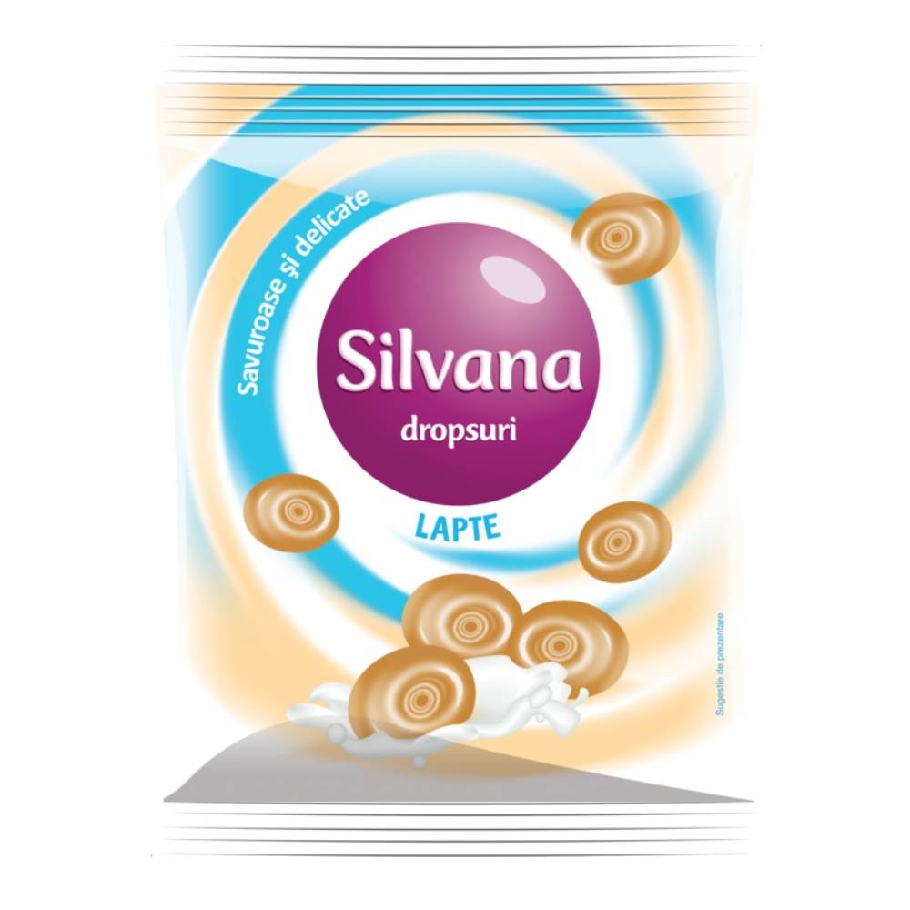 Dropsuri Silvana cu Aroma de Lapte, 75 g