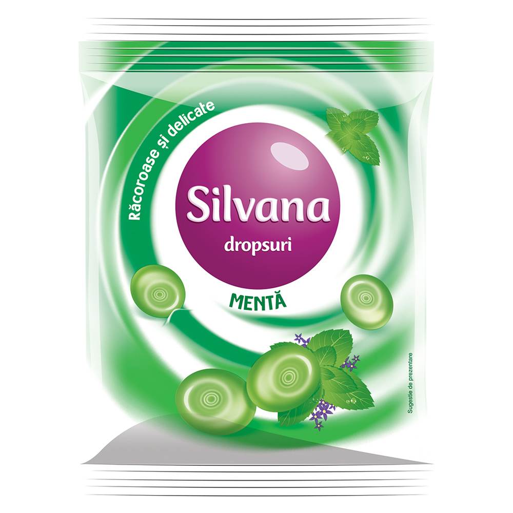 Dropsuri Silvana cu Aroma de Menta, 75 g