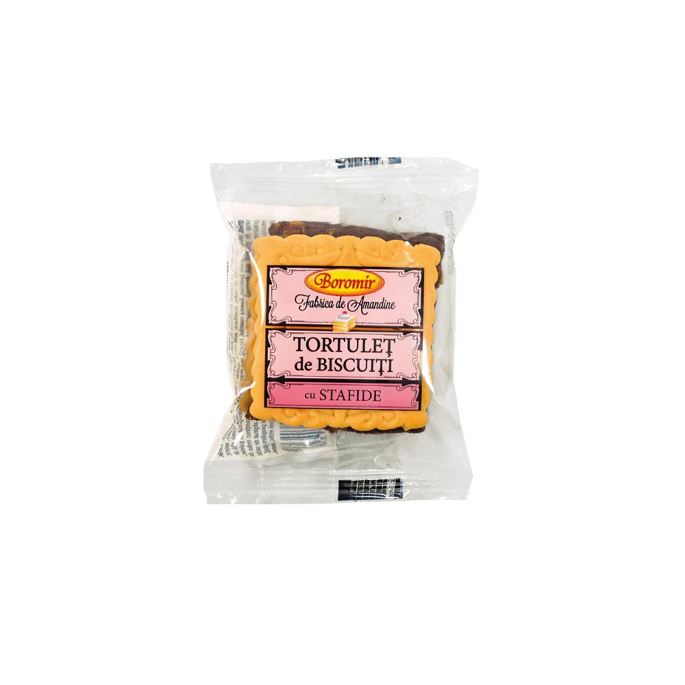 Tortulet de biscuiti Boromir cu stafide, 5*50g