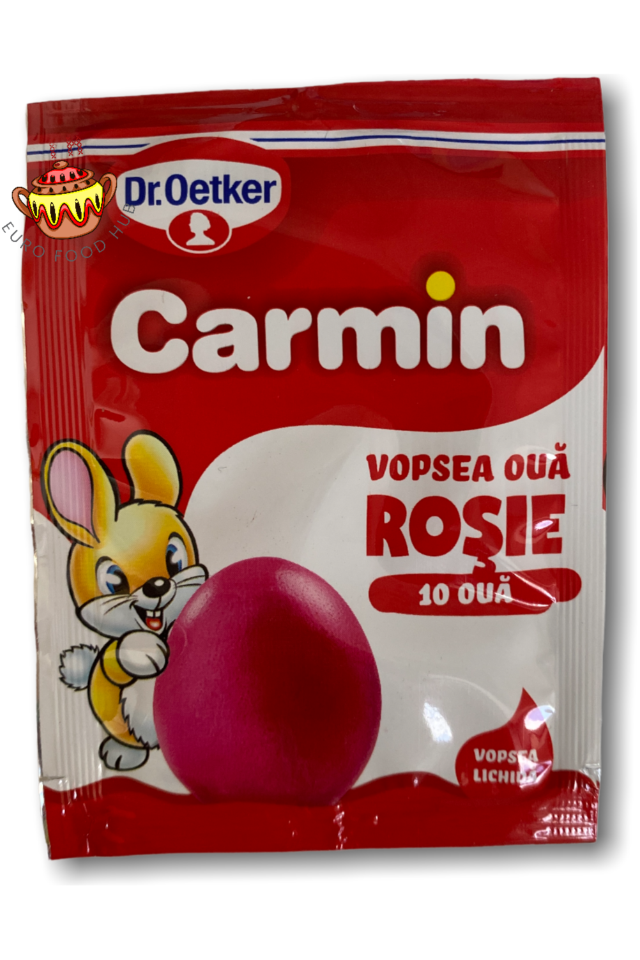 Vopsea rosie Carmin Dr. Oetker, 10 oua