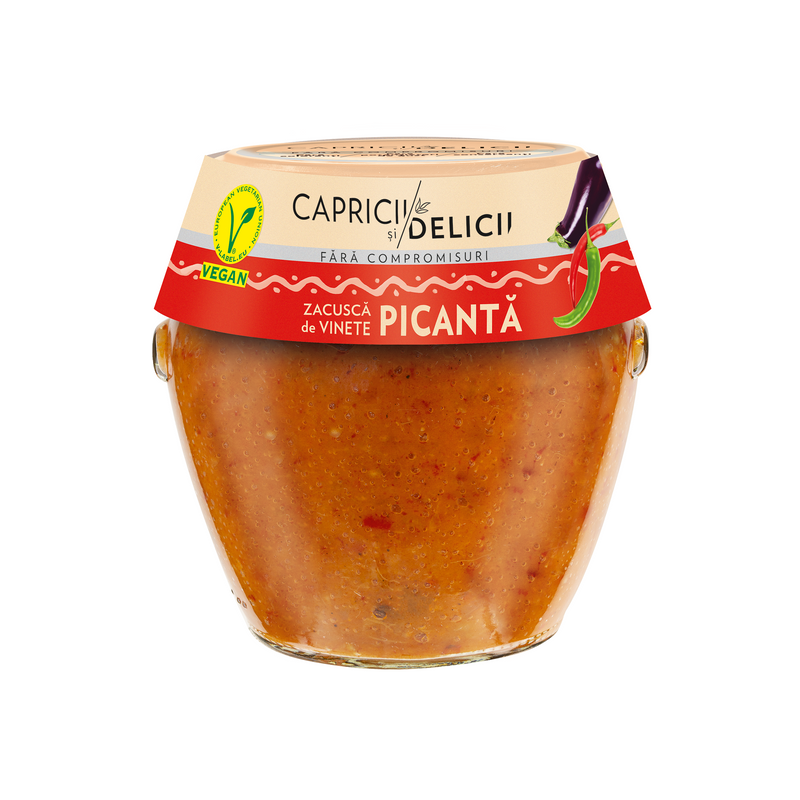 Zacusca de vinete Capricii si Delicii, 550g